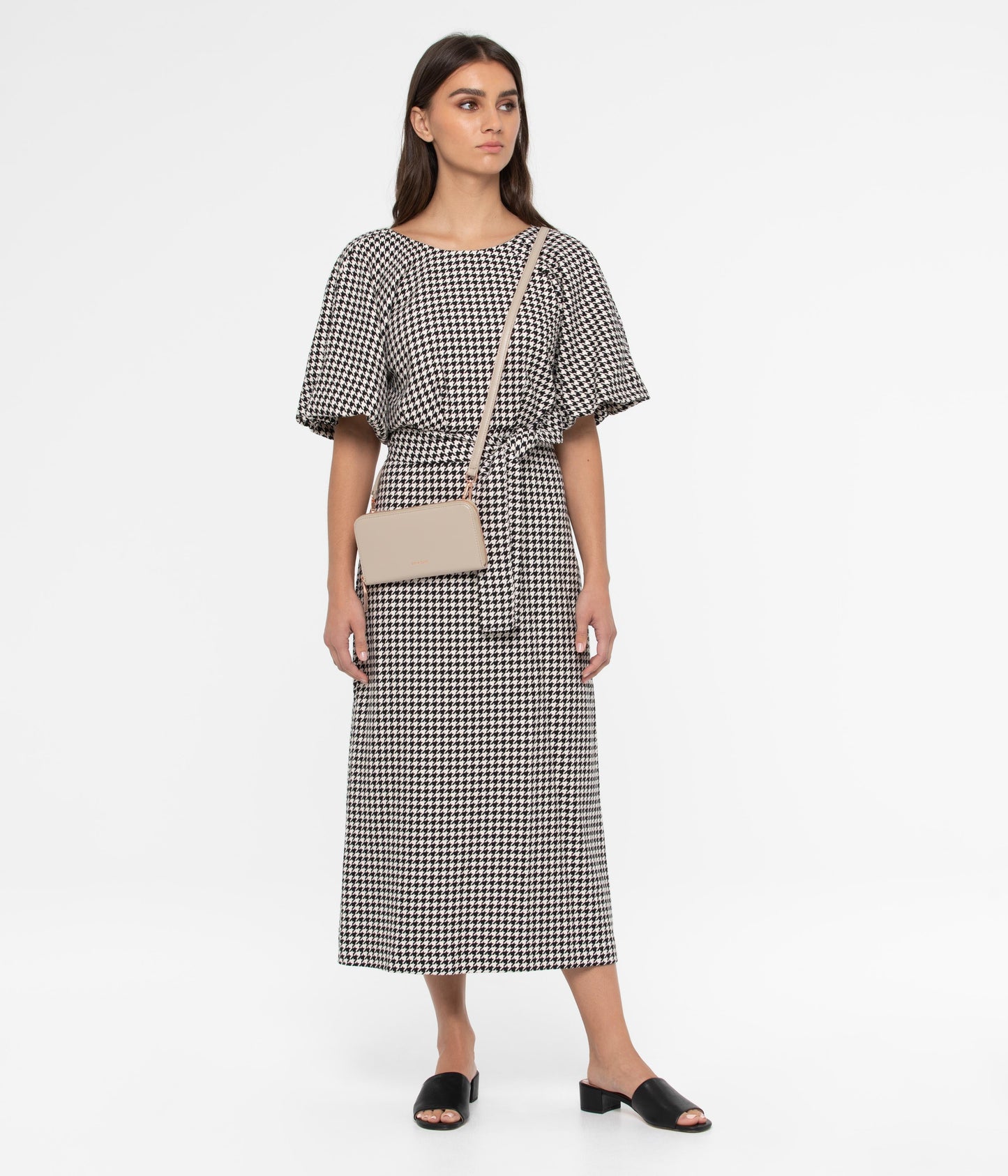 HILEY Vegan Crossbody Bag - Loom | Color: Beige - variant::veil