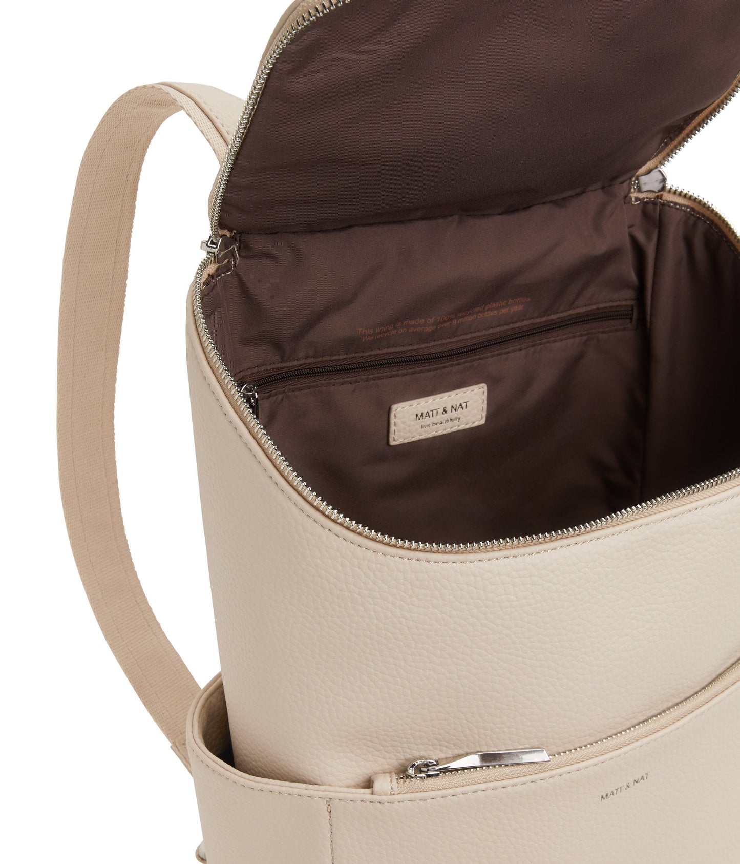 BRAVE Vegan Backpack - Purity | Color: Beige - variant::opal