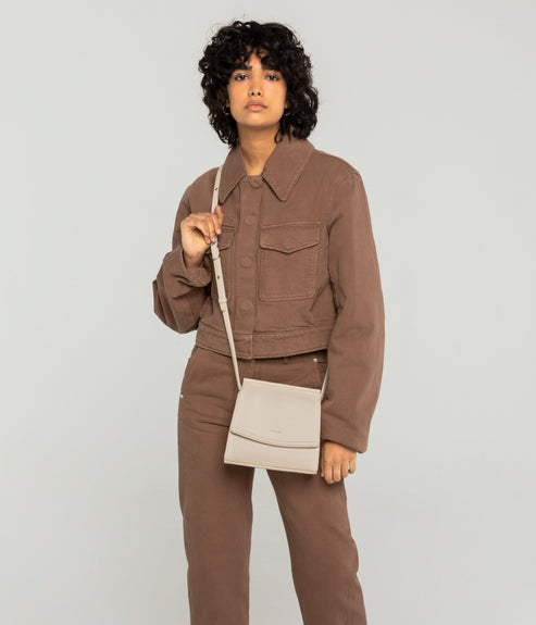 ERIKA Vegan Crossbody Bag - Purity | Color: Beige - variant::opal