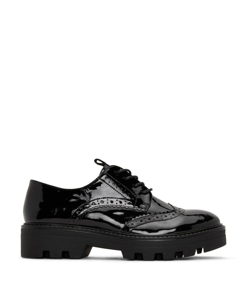 ITZA Women's Vegan Oxford Shoes | Color: Black - variant::black