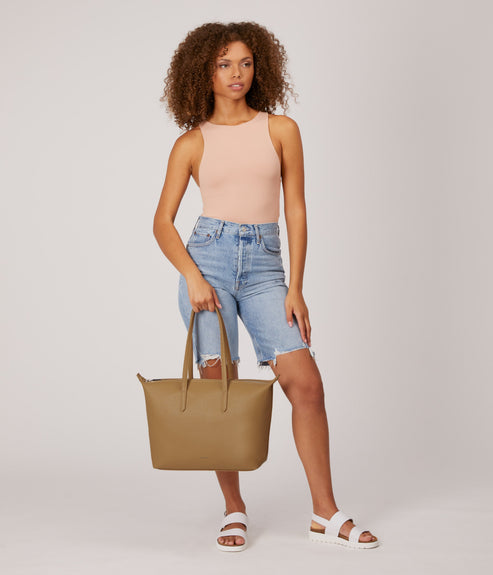 ABBI Vegan Tote Bag - Purity | Color: Beige - variant::scone