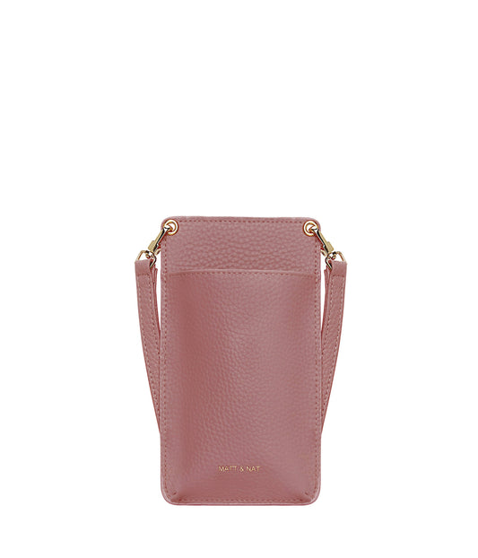 CUE Vegan Crossbody Phone Bag - Purity | Color: Pink - variant::rose