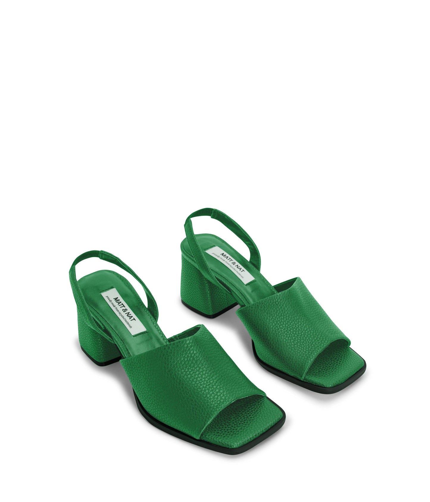 PLUME Women's Vegan Slingback Sandals | Color: Green - variant::green
