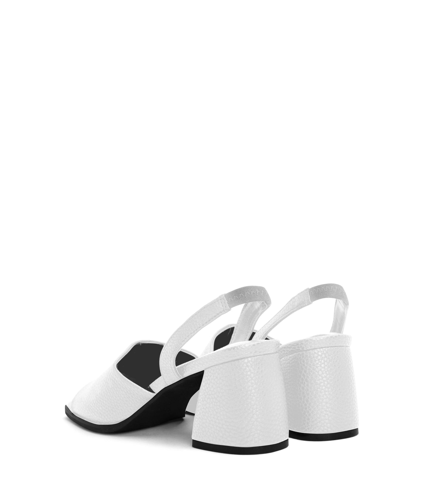 PLUME Women's Vegan Slingback Sandals | Color: White - variant::white