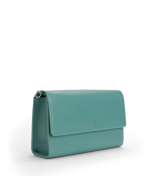 DREWLG Large Vegan Crossbody Bag - Vintage | Color: Blue - variant::oasis