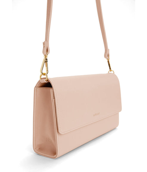 DREWLG Large Vegan Crossbody Bag - Vintage | Color: Pink - variant::pastel