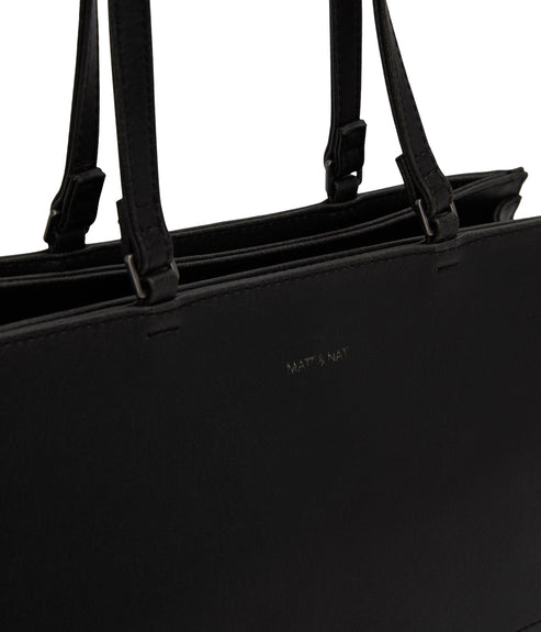 FORA Vegan Satchel - Vintage | Color: Black - variant::black