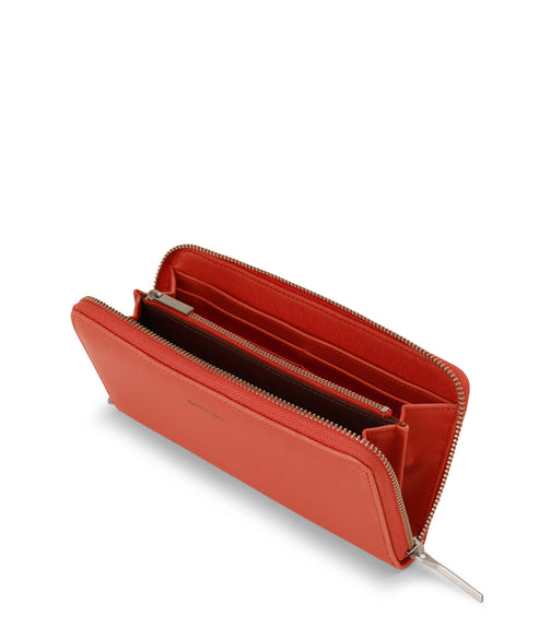ELM Vegan Continental Wallet - Vintage | Color: Red - variant::cardinal