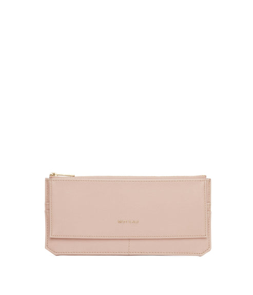 PERLA Vegan Flat Wallet - Vintage | Color: Pink - variant::pastel