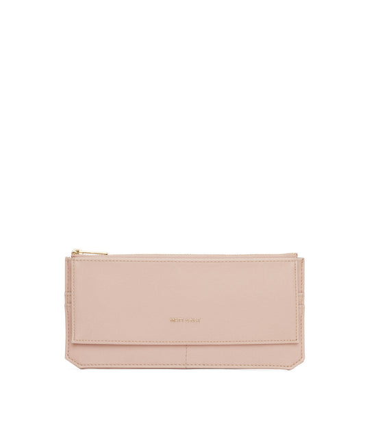PERLA Vegan Flat Wallet - Vintage | Color: Pink - variant::pastel