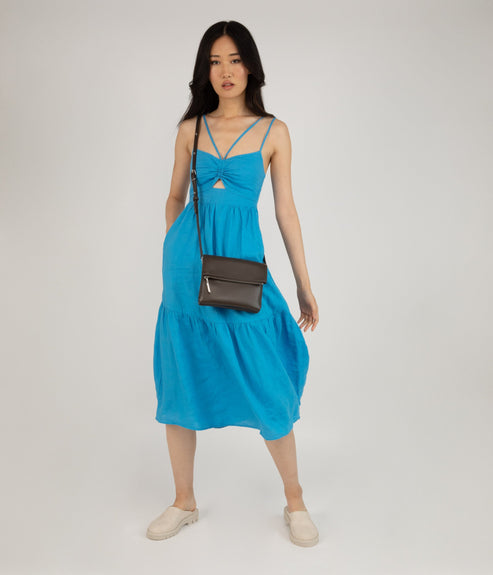 HILEY Vegan Crossbody Bag - Sol | Color: Blue - variant::resort