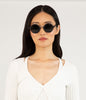 HALSEY Black Round Sunglasses | Color: Black - variant::black