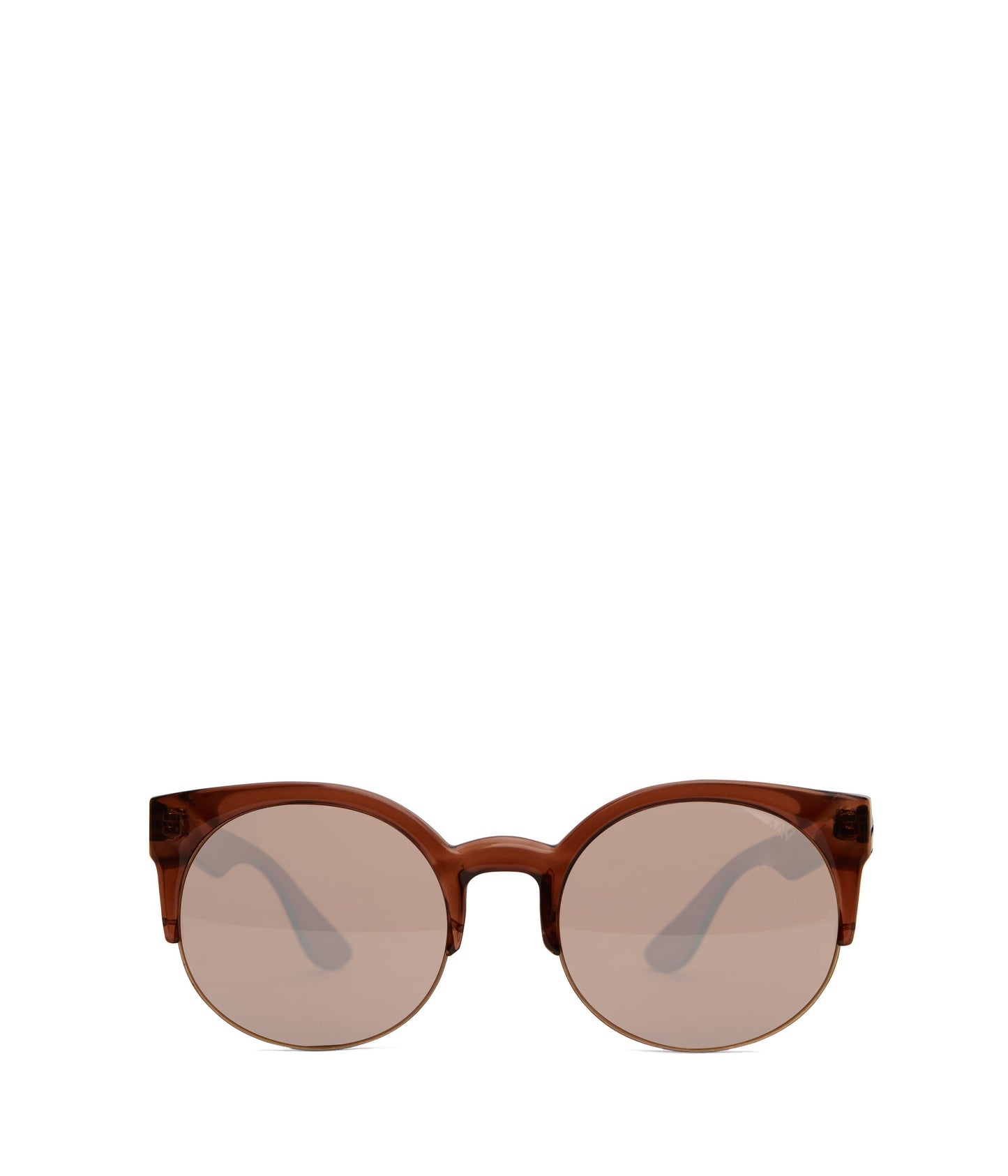 OVERT Clubmaster Sunglasses | Color: Brown - variant::clearbro