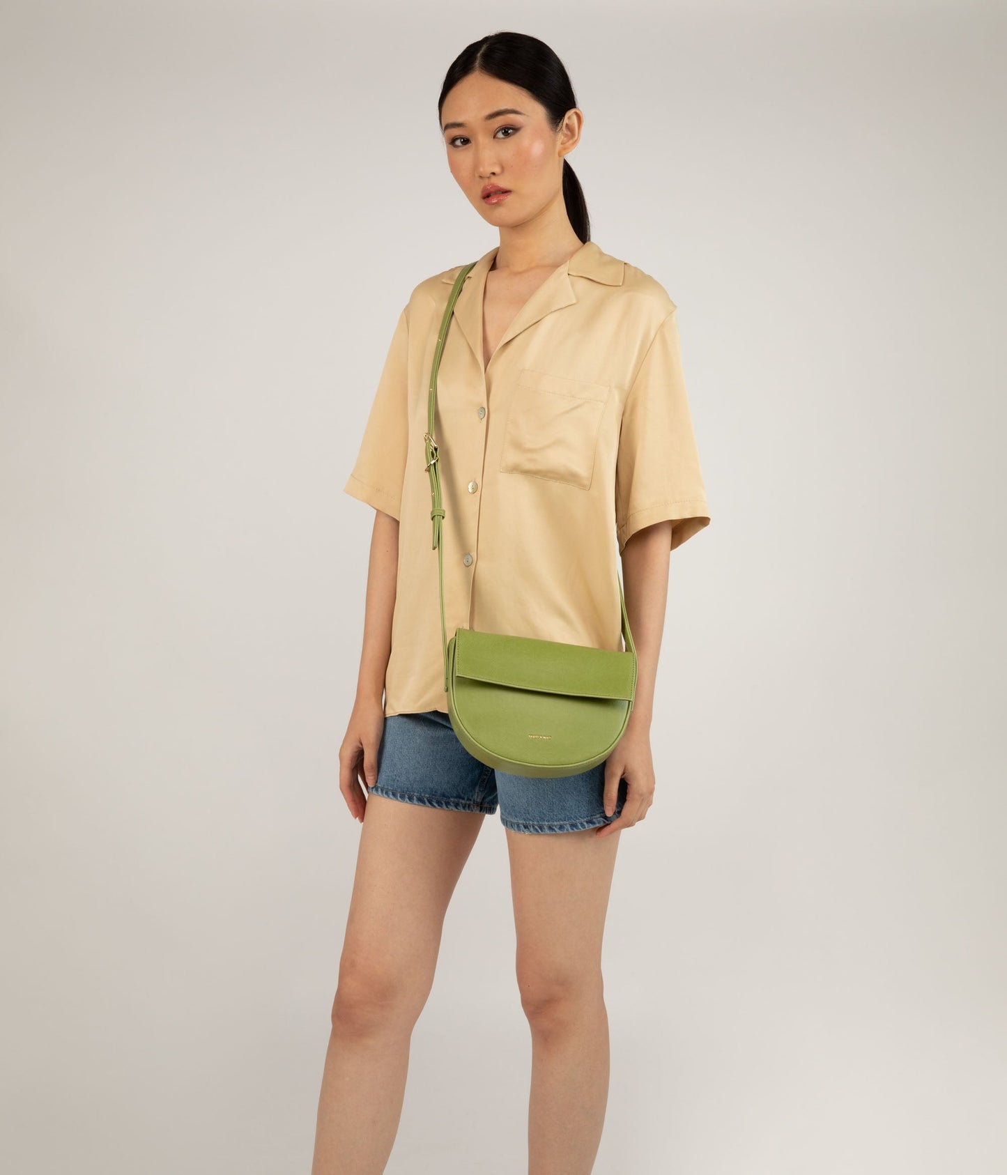 RITH Vegan Saddle Bag - Vintage | Color: Green - variant::frog
