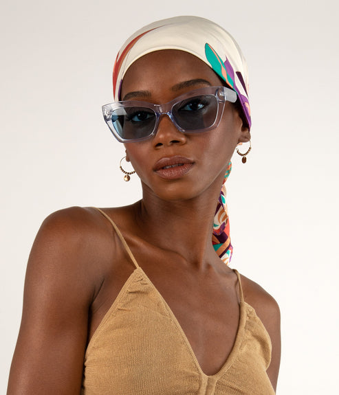 ISLA Blue Wayfarer Sunglasses | Color: Blue - variant::blue