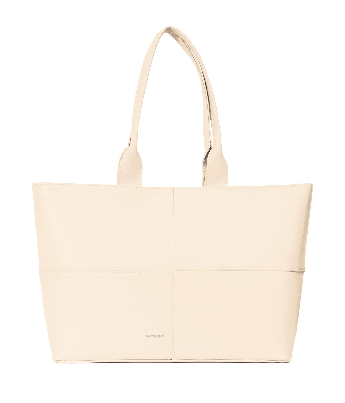 TRISTAN Vegan Tote Bag - Arbor | Color: White, Beige - variant::macadamia