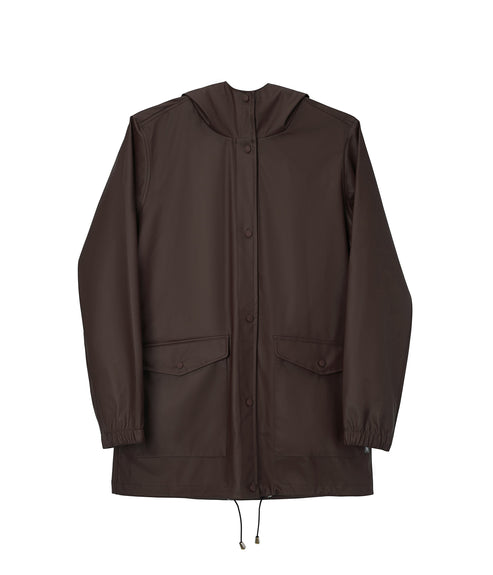 DEMEE Women’s Rain Jacket | Color: Brown - variant::espresso