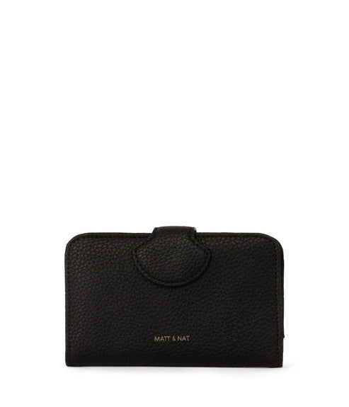 FLOATSM Small Vegan Wallet - Purity | Color: Black - variant::black