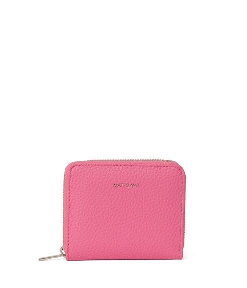 RUE Small Vegan Zip Wallet - Purity | Color: Pink - variant::rosebud