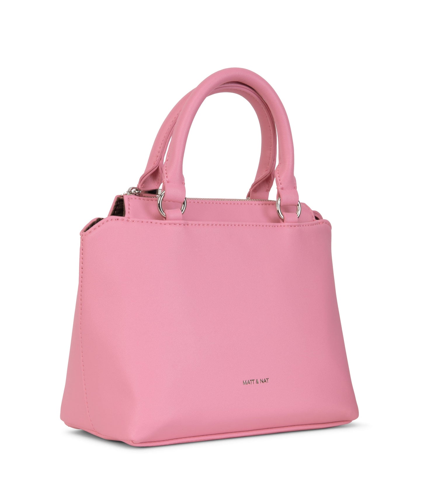 ATHENA Small Vegan Satchel - Sol | Color: Pink - variant::blush