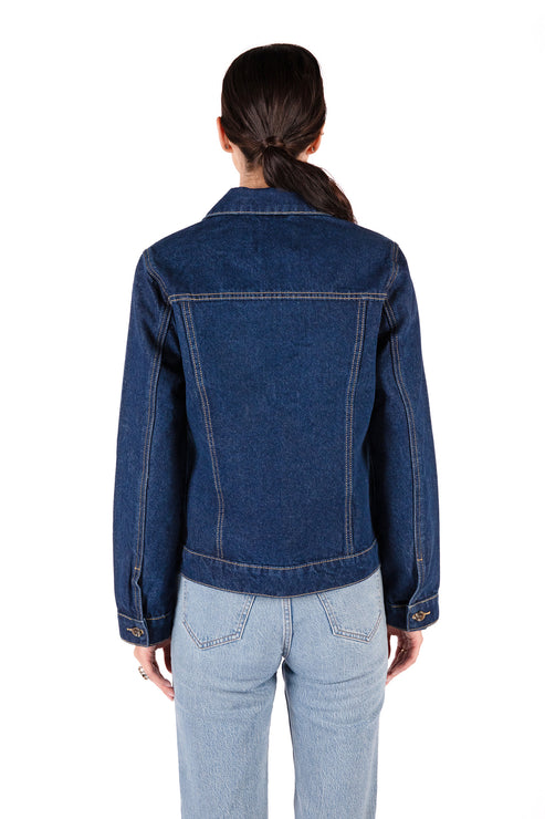 CORIO Women's Vegan Jacket | Color: Dark blue - variant::dark blue