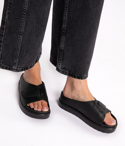 IDAH Women’s Vegan Sandals | Color: Black - variant::black