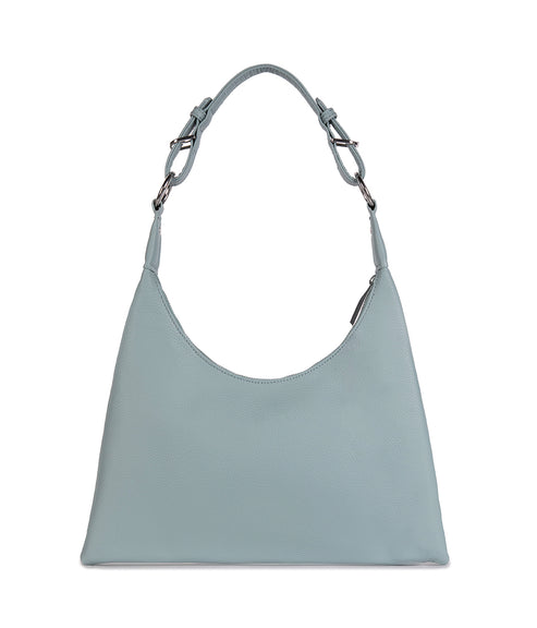 MORGAN Vegan Hobo Bag - Grain | Color: Aquamarine - variant::aquamarine