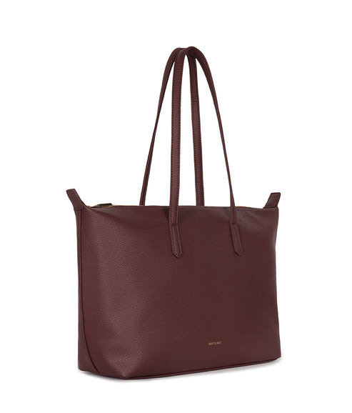 ABBI Vegan Tote Bag - Grain | Color: Cherry - variant::cherry