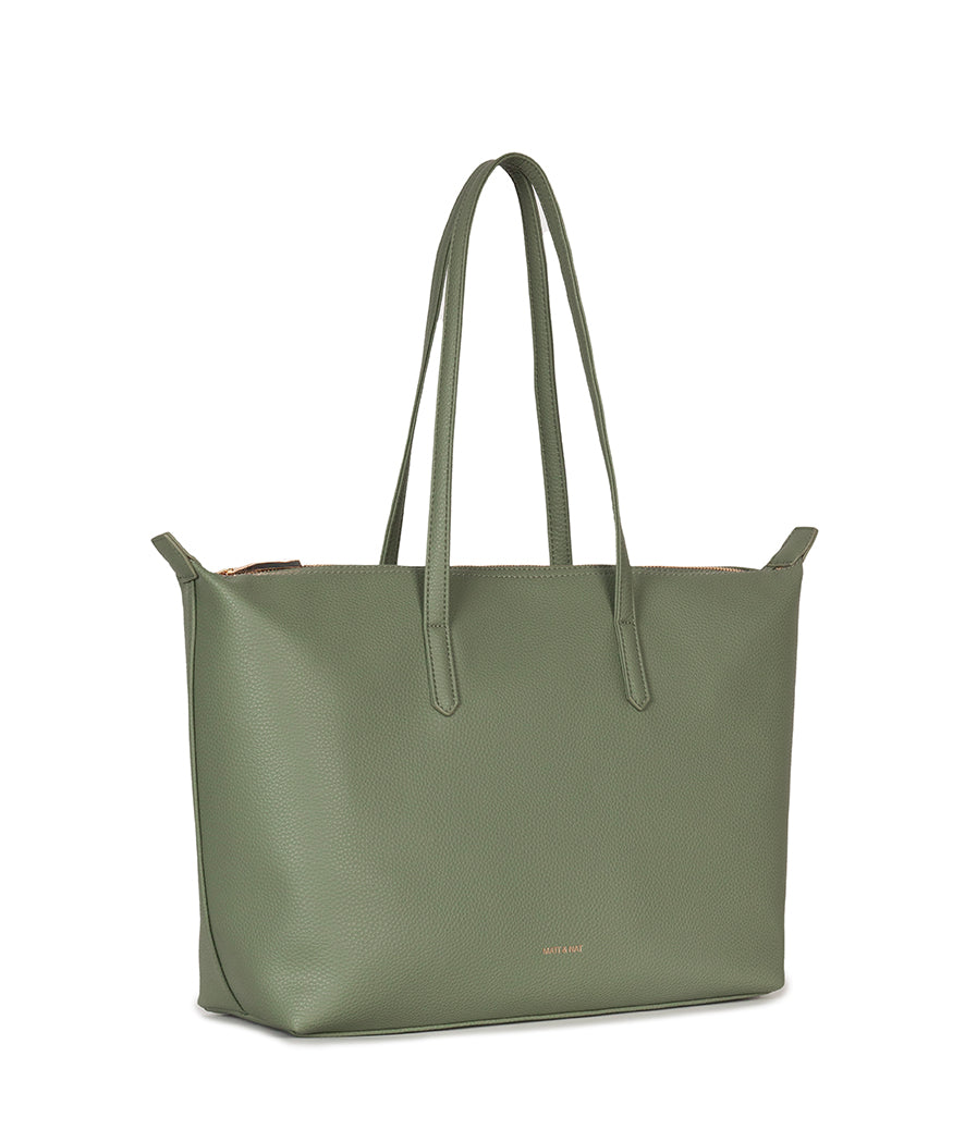 ABBI Vegan Tote Bag - Grain | Color: Olivine - variant::olivine