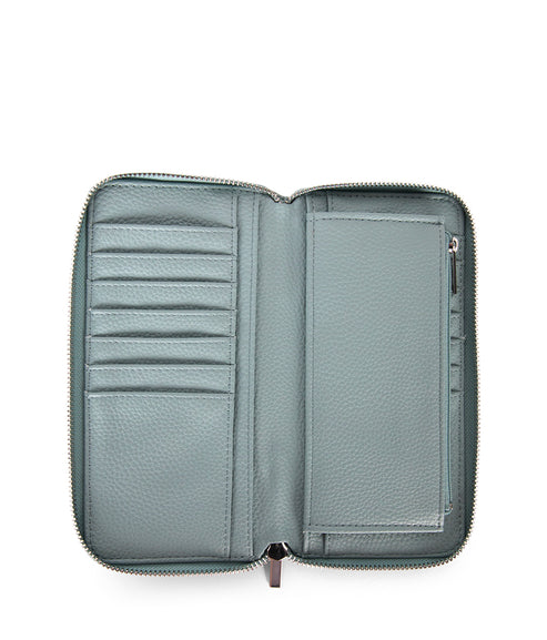 CENTRAL Vegan Wallet - Grain | Color: Aquamarine - variant::aquamarine