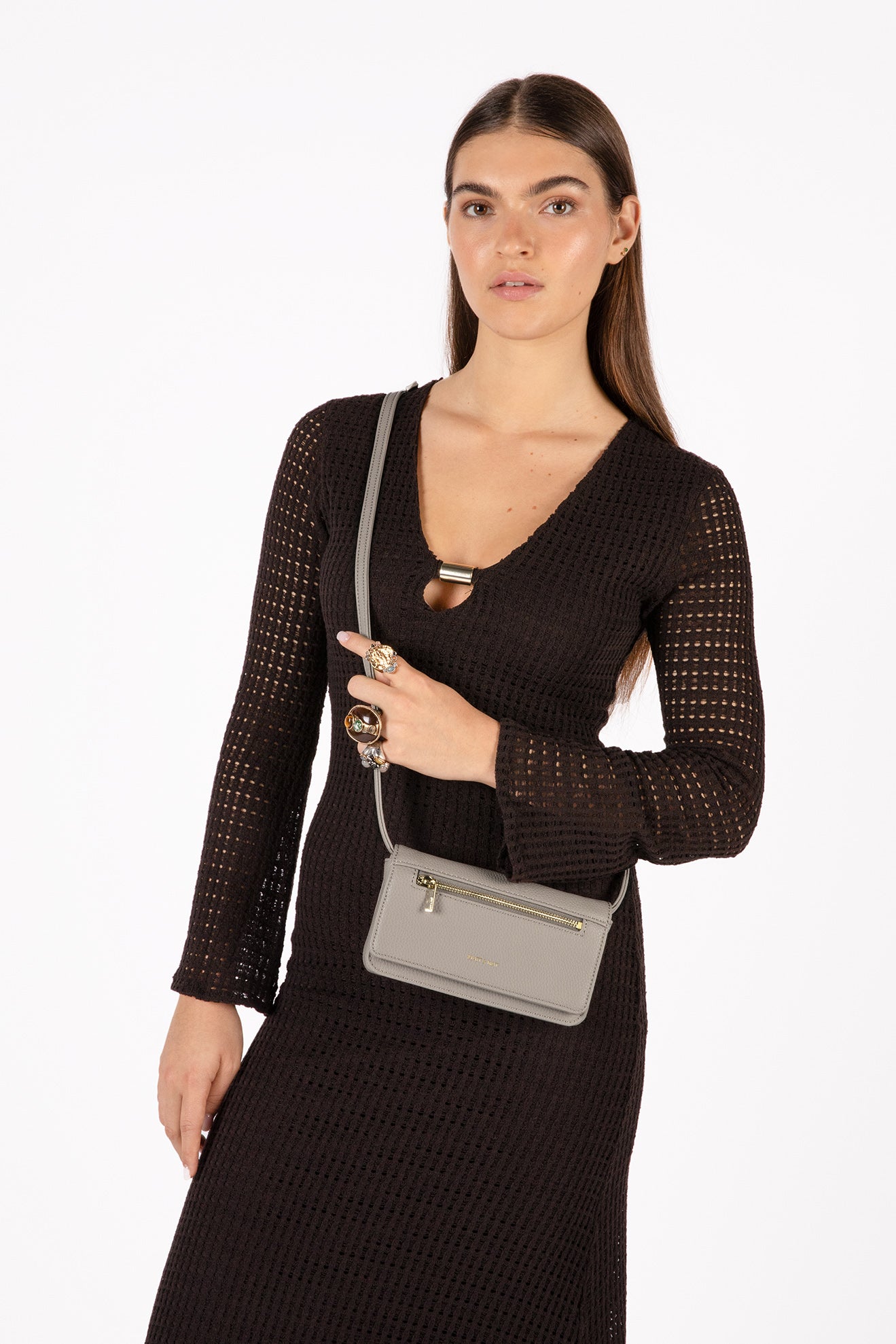 ERIN Vegan Crossbody Bag - Grain | Color: Plateau - variant::plateau