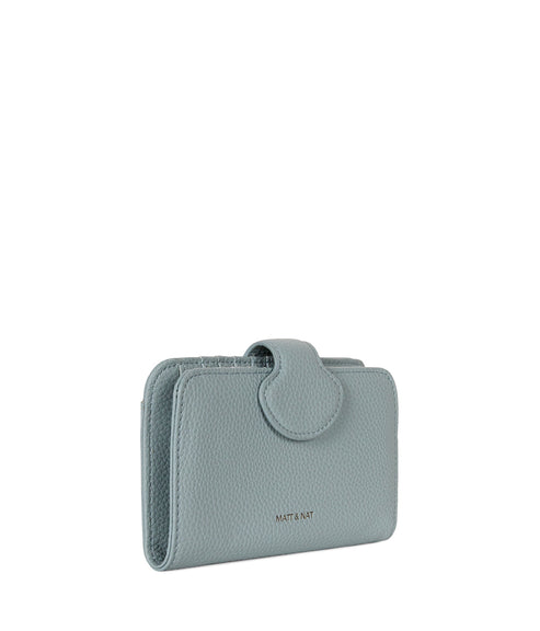 FLOATSM Small Vegan Wallet - Grain | Color: Aquamarine - variant::aquamarine