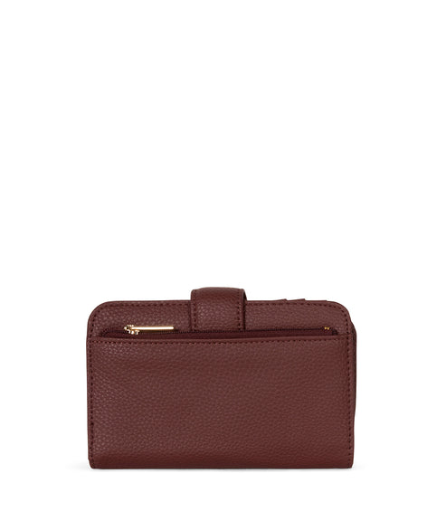 FLOATSM Small Vegan Wallet - Grain | Color: Cherry - variant::cherry