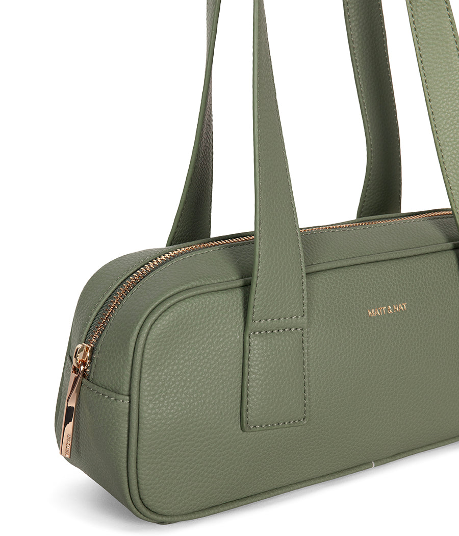 LEMUR Vegan Satchel – Grain | Color: Olivine - variant::olivine
