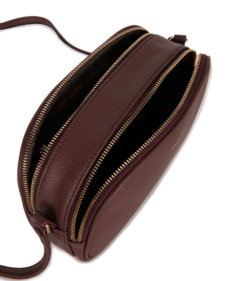 PAIR Vegan Crossbody Bag - Grain | Color: Cherry - variant::Cherry