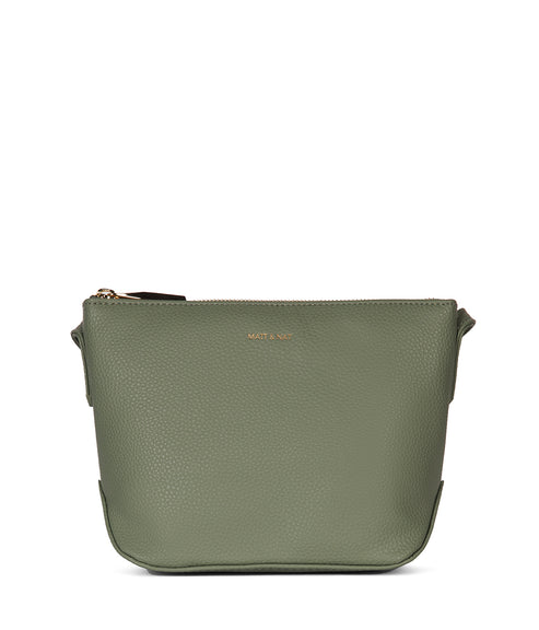 SAM Vegan Crossbody Bag - Grain | Color: Olivine - variant::olivine