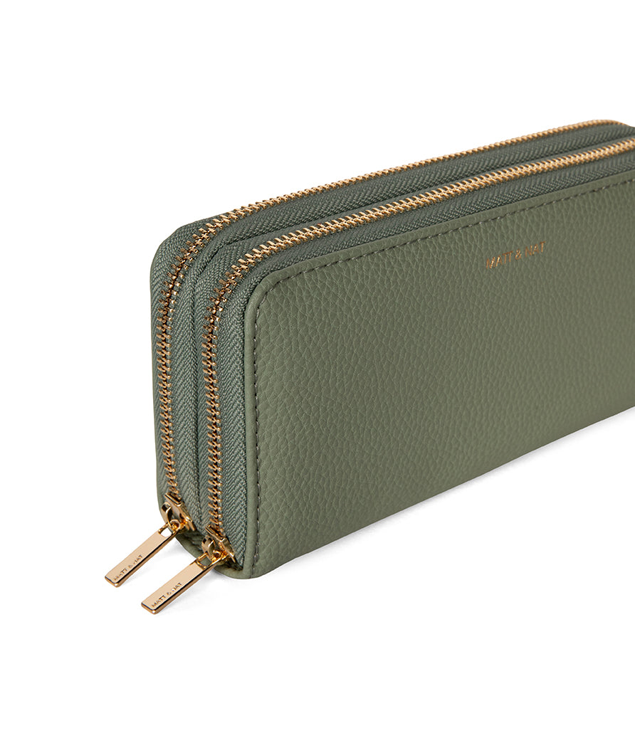 SUBLIME Vegan Wallet - Grain | Color: Olivine - variant::olivine