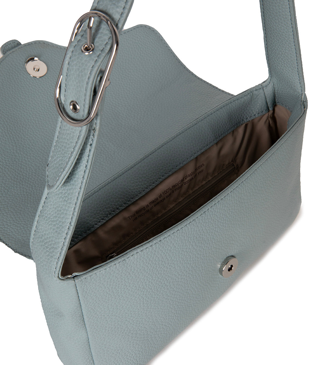ISABELLE Vegan Shoulder Bag – Grain | Color: Aquamarine - variant::aquamarine