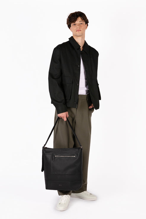 JACO Vegan Tote Bag – Grain | Color: Black - variant::black