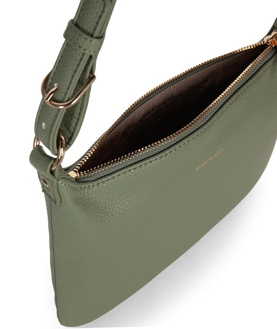 JINA Vegan Shoulder Bag – Grain | Color: Olivine - variant::olivine