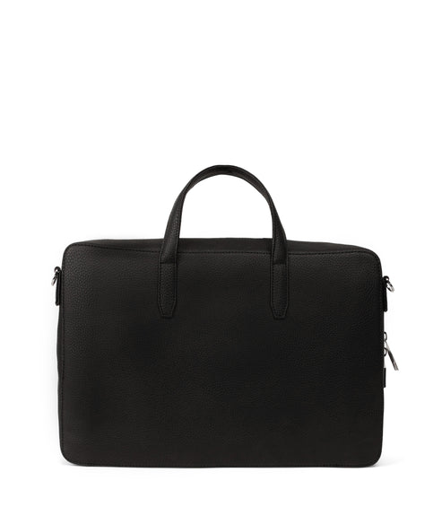 TOM Vegan Briefcase - Grain | Color: Black - variant::black