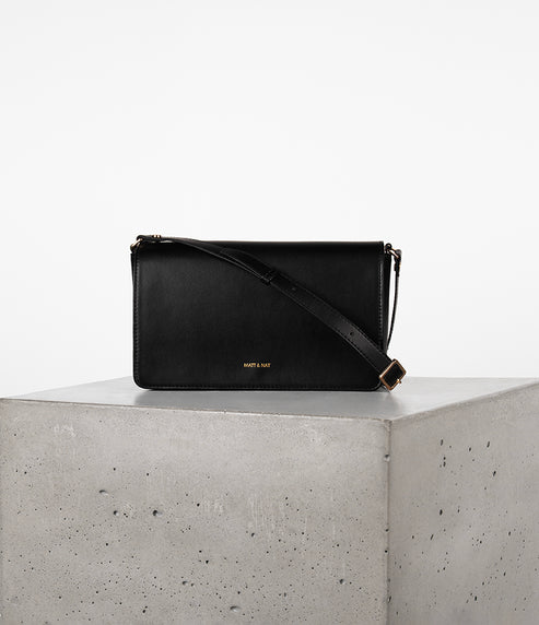THERESA LG Vegan Crossbody - UPPEAL™ | Color: Black - variant::black
