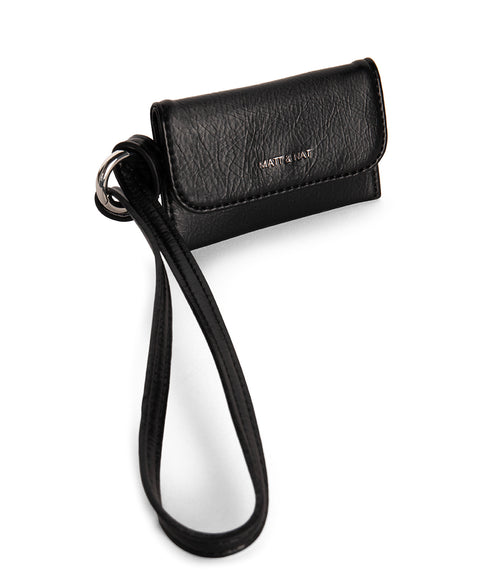 VALIN Vegan Card Holder - Grain | Color: Black - variant::black