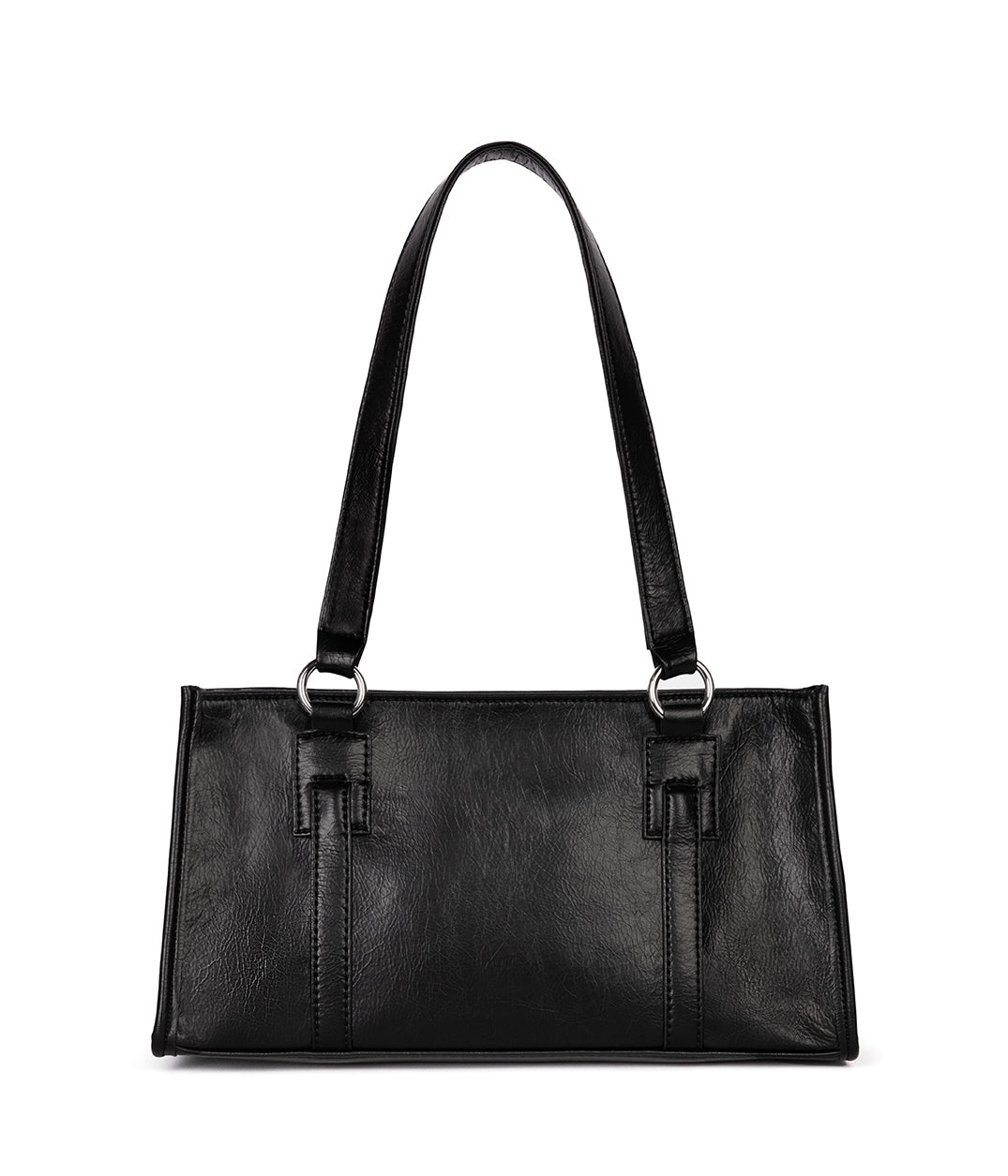 ZARIA Vegan Tote Satchel Bag - Theme | Color: Black - variant::black