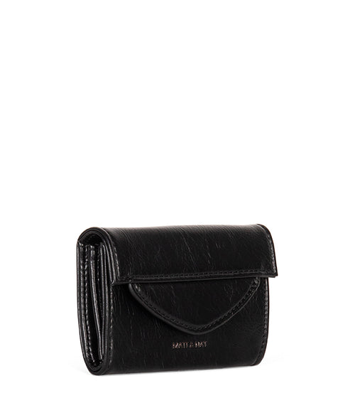 YULET Vegan Card Holder - Grain | Color: Black - variant::black
