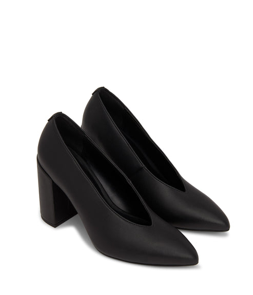 AMARI Vegan High Heels | Color: Black - variant::black