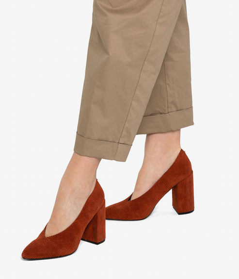 AMARI Vegan High Heels | Color: Orange - variant:orange