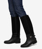 CAMILA Women's Tall Rain Boots | Color: Black - variant::black