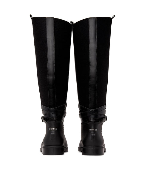 CAMILA Women's Tall Rain Boots | Color: Black - variant::black