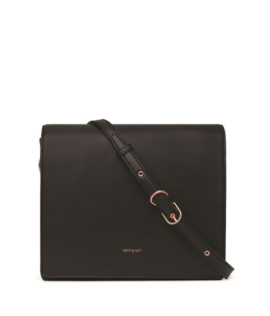 DOVER Vegan Shoulder Bag - Loom | Color: Black - variant::blackr